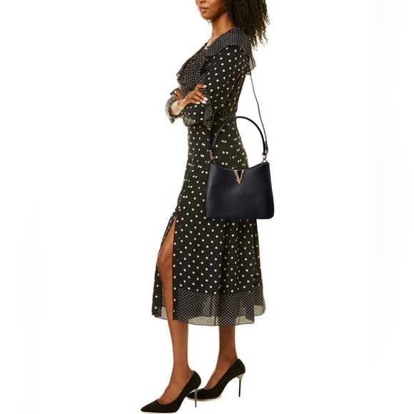 VERSACE VIRTUS LEATHER SHOULDER BAG - Picture 4 of 16